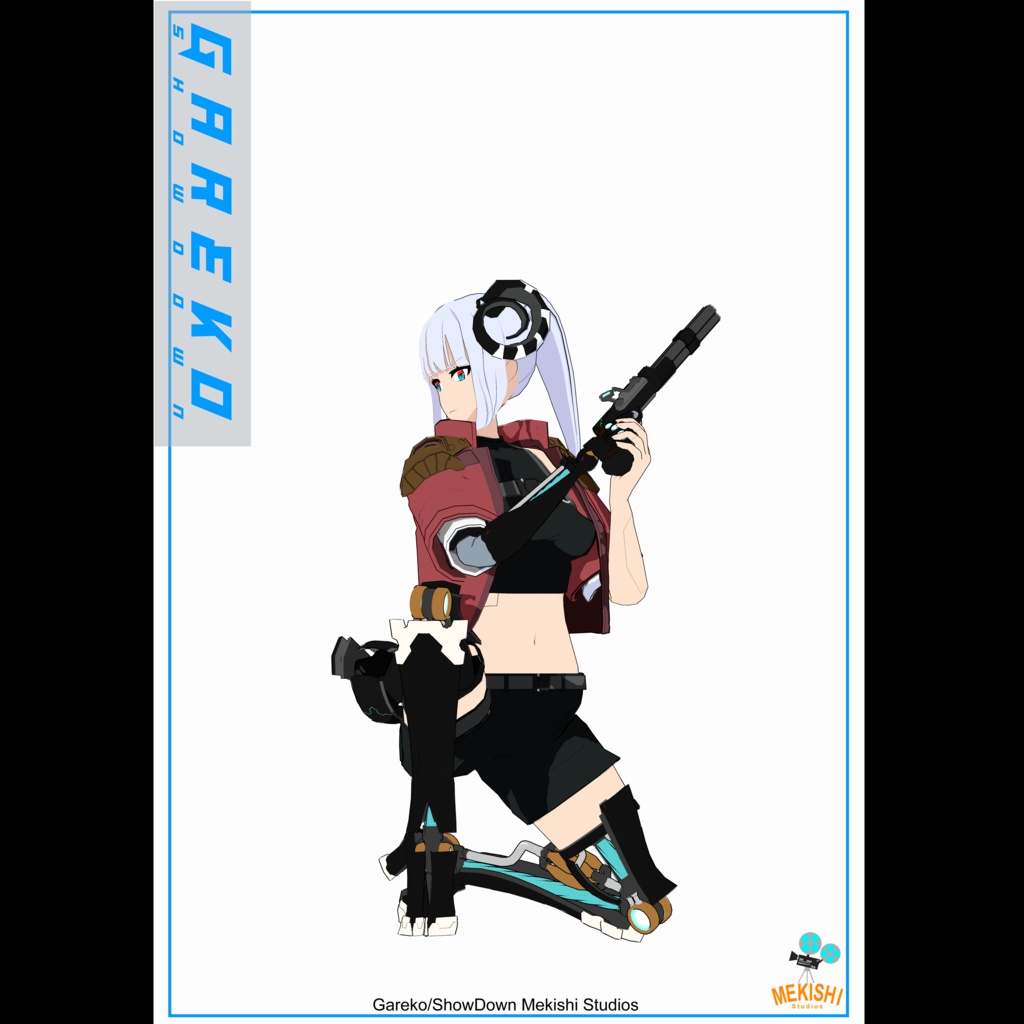 VRChat想定 3Dアバター「Gareko/ShowDown ガレ子」