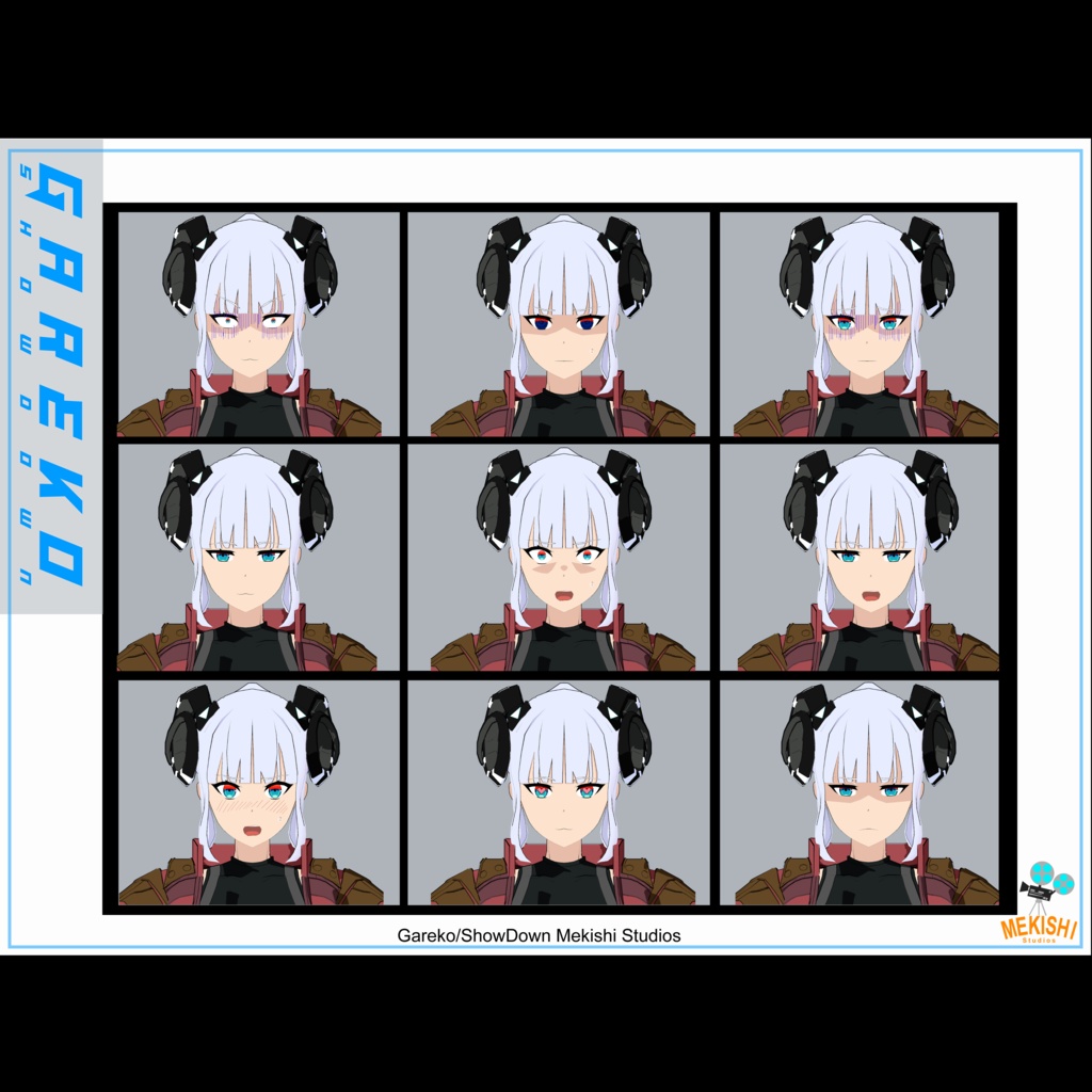 VRChat想定 3Dアバター「Gareko/ShowDown ガレ子」