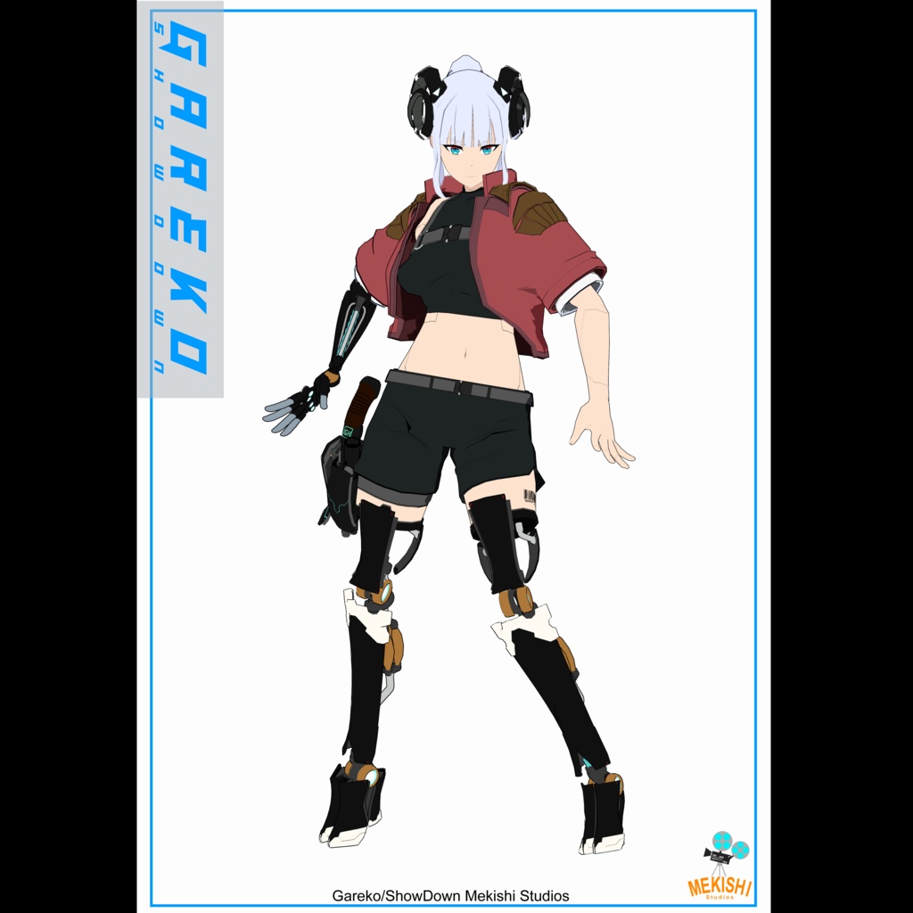 VRChat想定 3Dアバター「Gareko/ShowDown ガレ子」