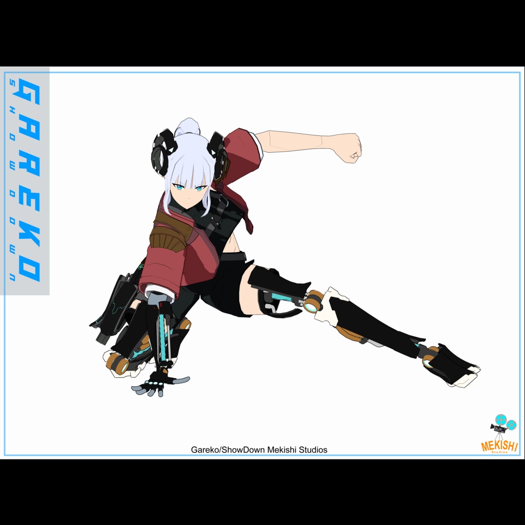 VRChat想定 3Dアバター「Gareko/ShowDown ガレ子」