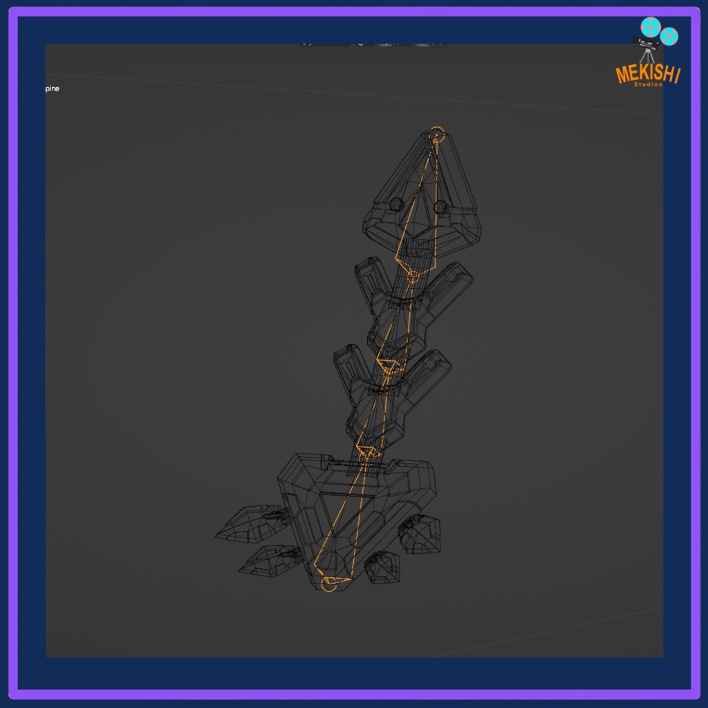 VRChat想定 3Dモデル 「Gareko's Chrome SET」 義手義足脊椎セット