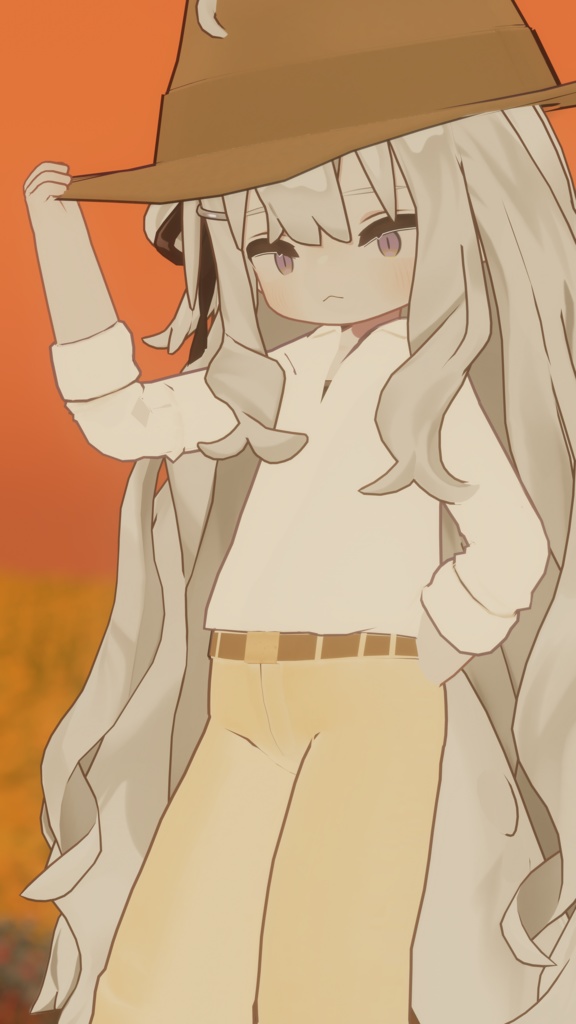 VRChat想定 3Dモデル 「まめひなた」対応衣装 まめひエクスプローラー