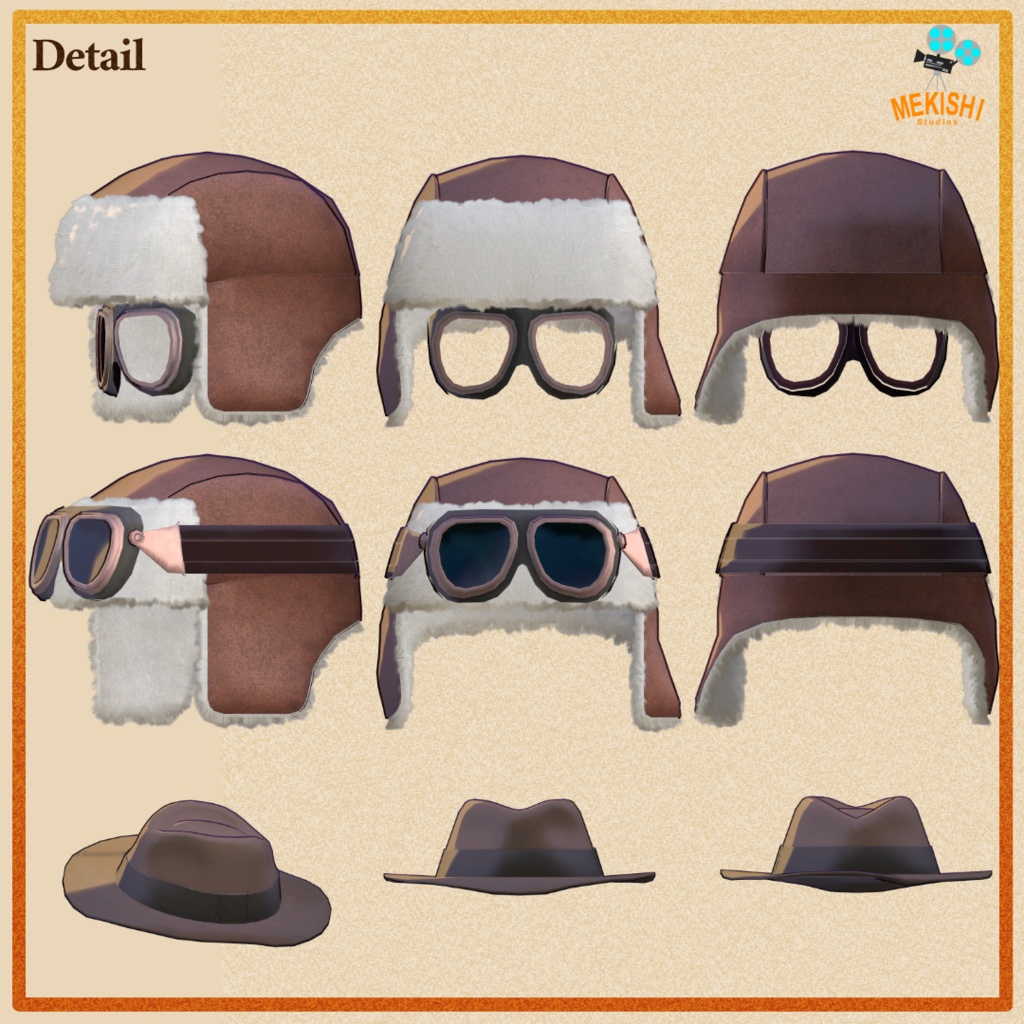 VRChat想定 3Dモデル 「まめひなた」対応衣装 まめひエクスプローラー