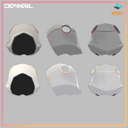 VRChat想定 3Dモデル 「ニューラリア」対応衣装 N_Hoodie