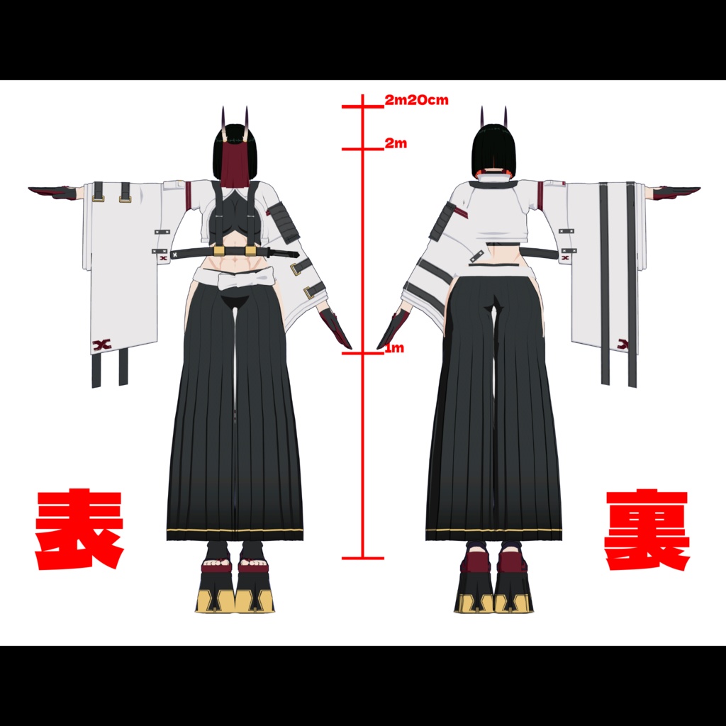 VRChat想定 3Dアバター「Keikoku-Dōji/傾国童子」