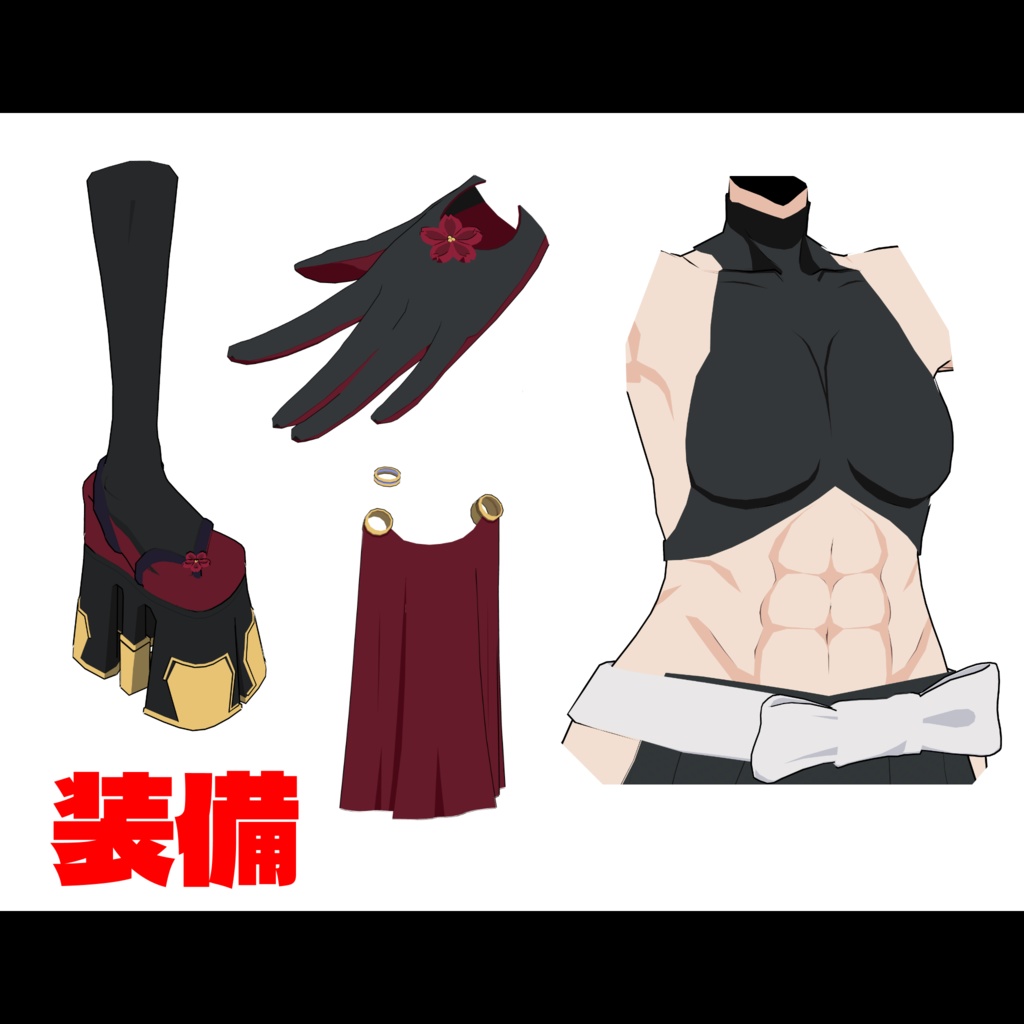 VRChat想定 3Dアバター「Keikoku-Dōji/傾国童子」