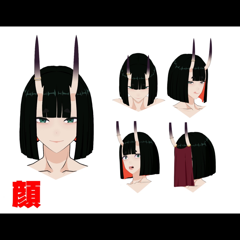 VRChat想定 3Dアバター「Keikoku-Dōji/傾国童子」