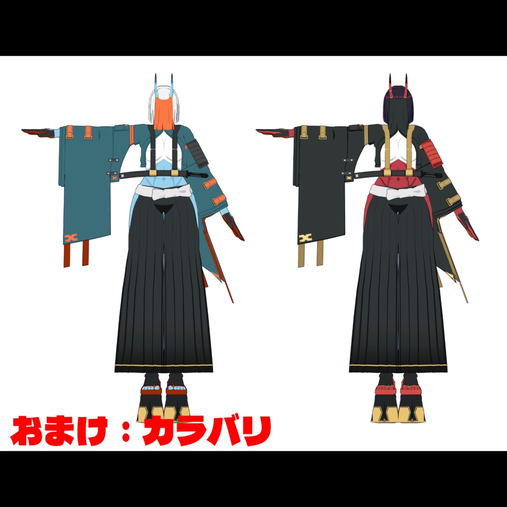 VRChat想定 3Dアバター「Keikoku-Dōji/傾国童子」