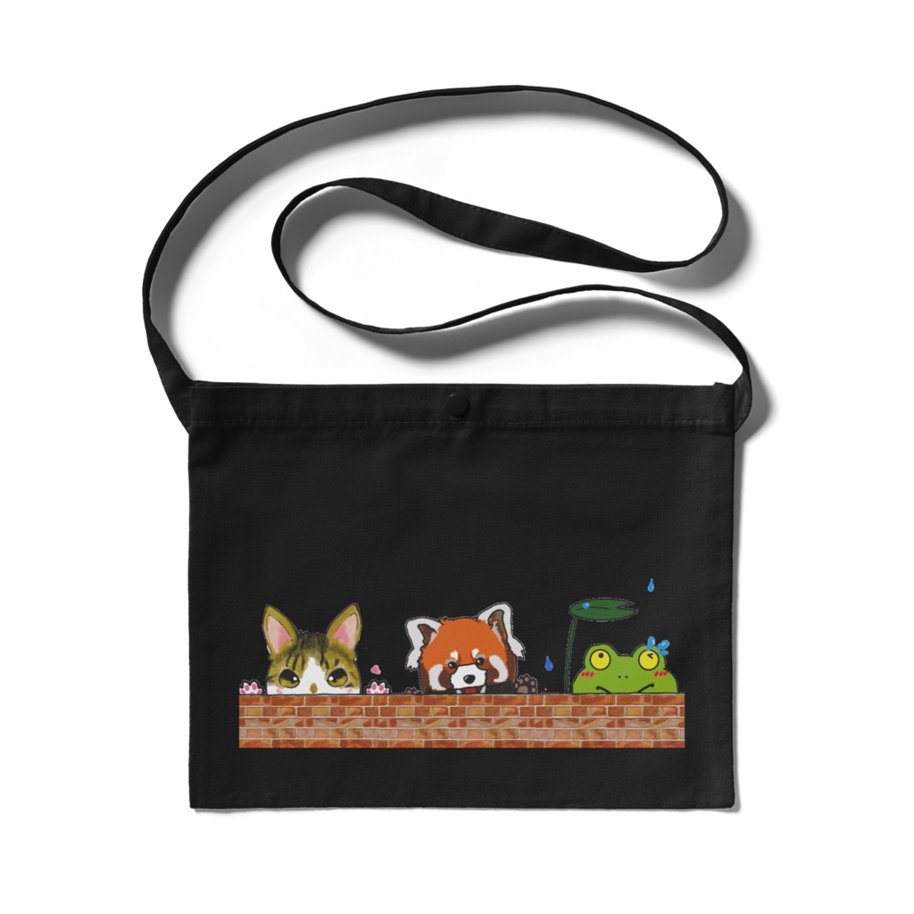 にゃ🐱にゃ？🐻ケロ🐸　サコッシュ