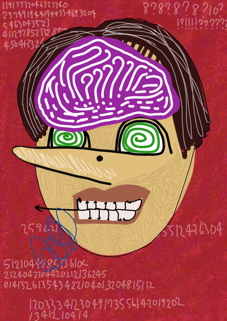 mizui_chanステッカー❶『自我像』