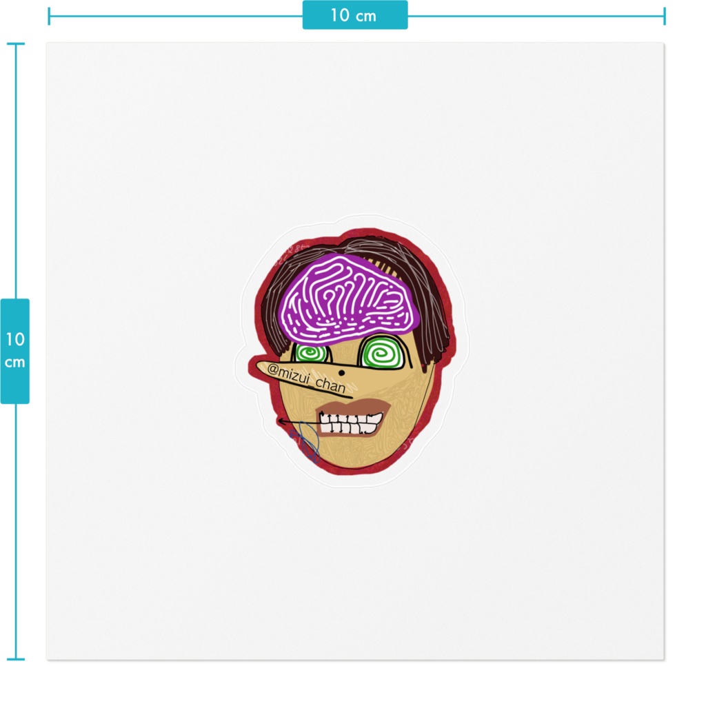 mizui_chanステッカー❷『自我像』