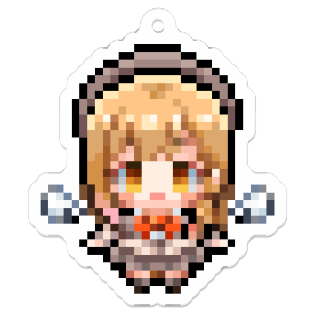 ドットらめてんアクリルキーホルダー（制服ver）