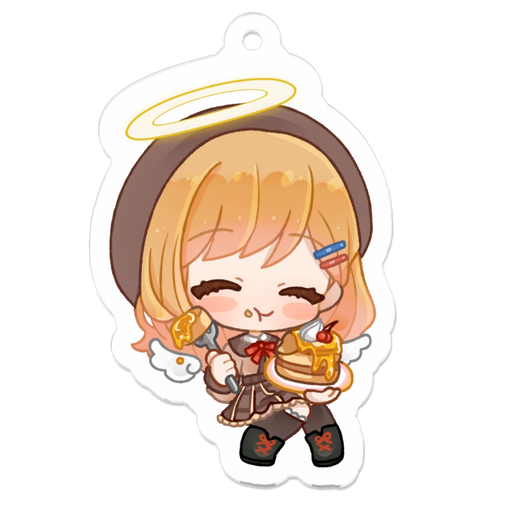 天使のおやつタイムアクリルキーホルダー
