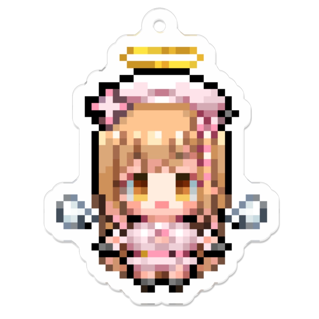 ドットらめてんアクリルキーホルダー(なーすver)
