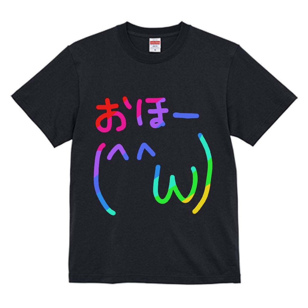 受注生産/5周年記念Tシャツ「おほー(^^ω)」