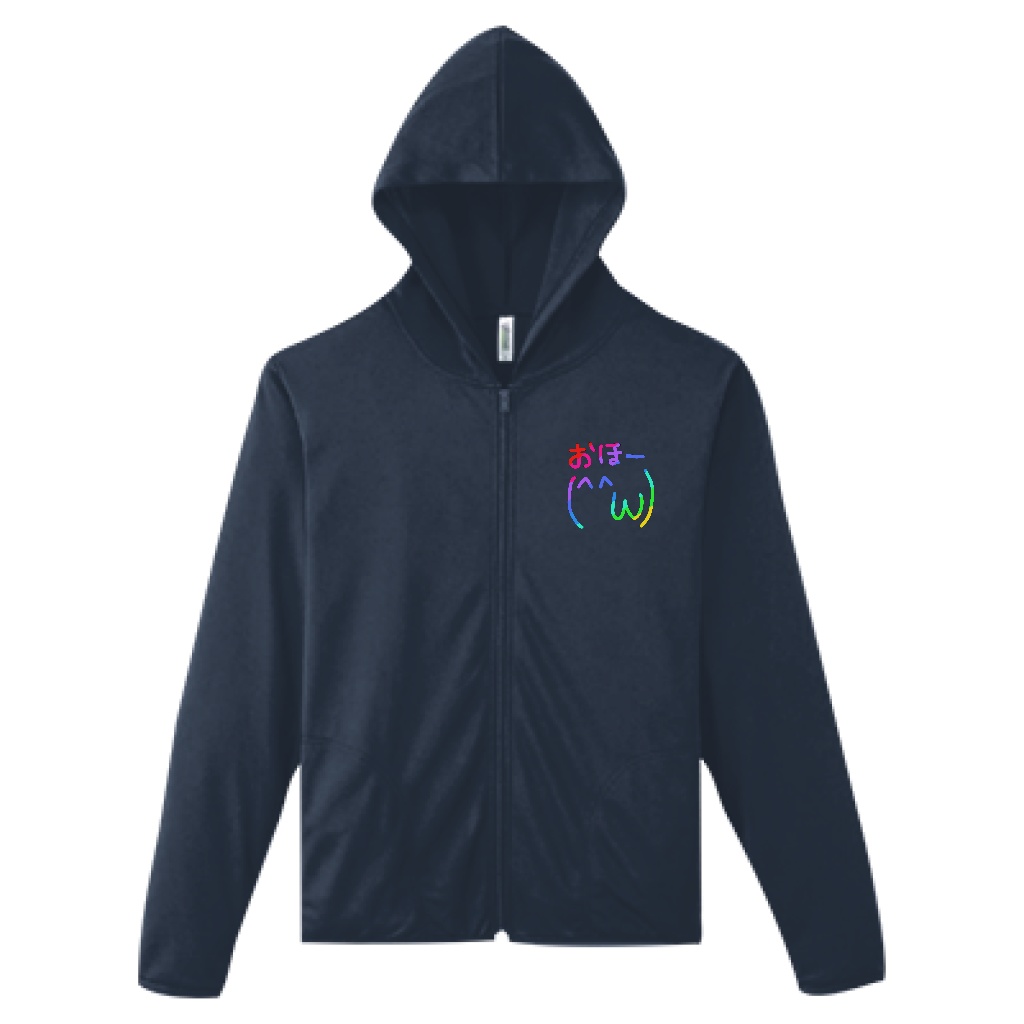 受注生産/5周年記念ドライパーカー「おほー(^^ω)」