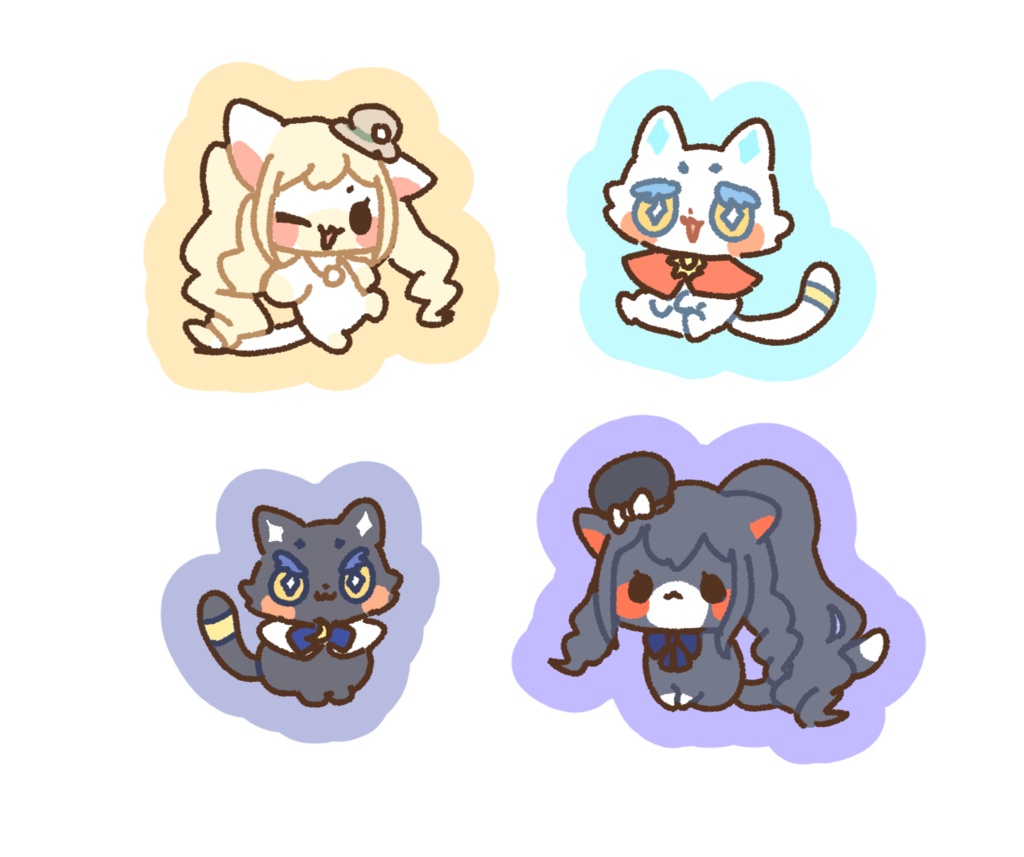 ケモチャンフレークシール ソルルナアリイヴセット