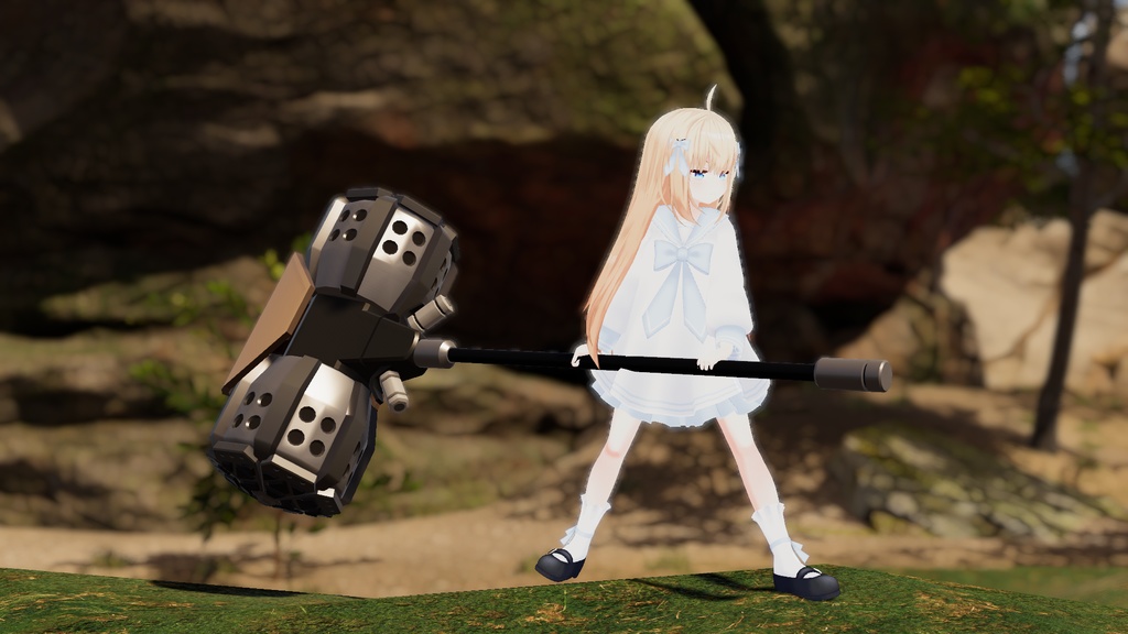 【VRC想定】ジェットハンマー 【3/8まで無料配布】