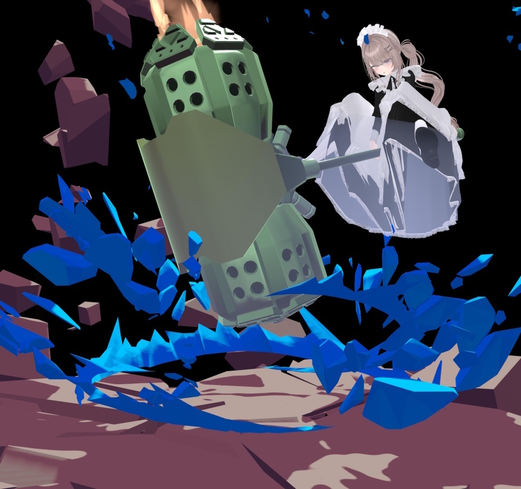 【VRC想定】ジェットハンマー 【3/8まで無料配布】