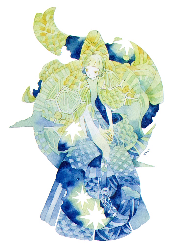 【額装原画】白夜