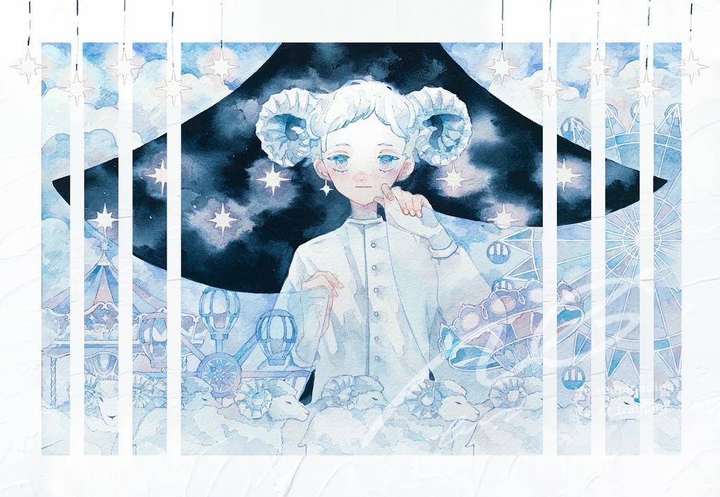 【パネル原画】夢現つの窓