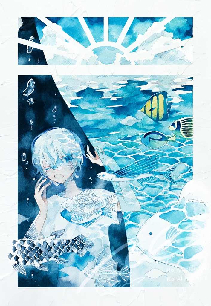 【パネル原画】揺蕩う窓