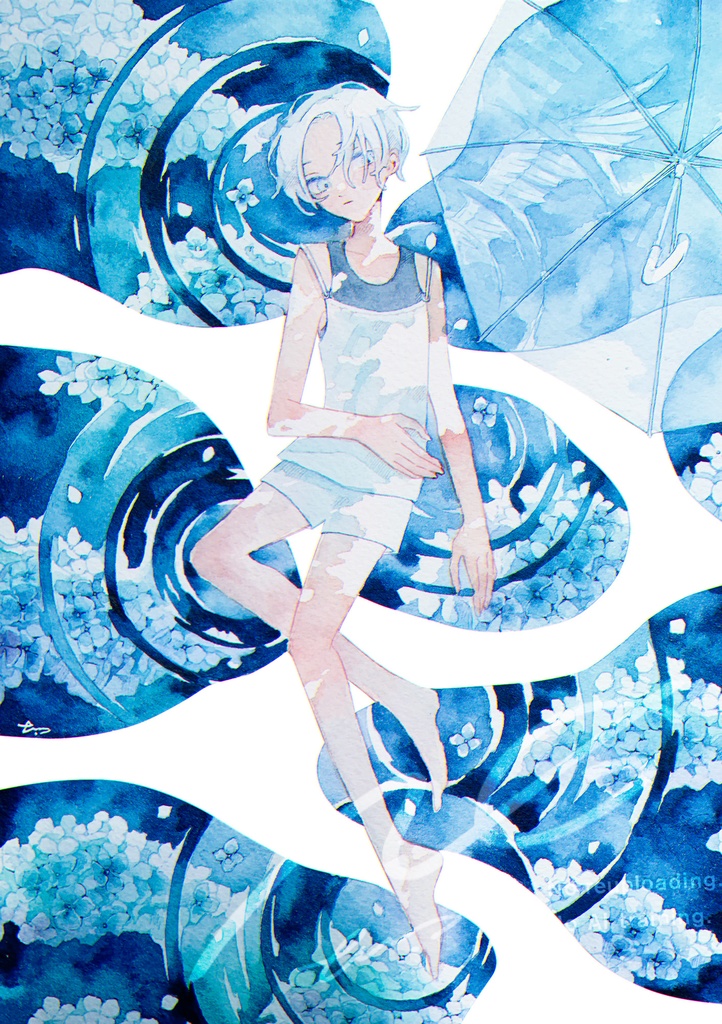 【額装原画】雨あがり