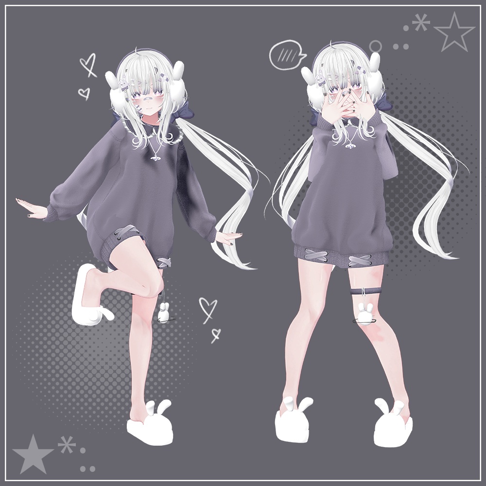 【Cute Pose set No.01】 ー かわいいポーズセット No.01 ꕥ