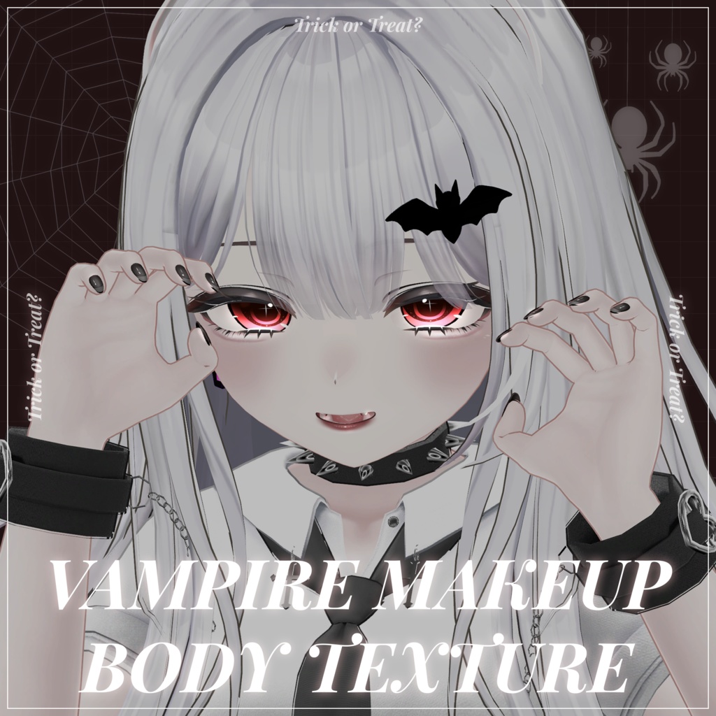 🕸️【マヌカ (Manuka)】Vampire Makeup and Body Texture 🕸️