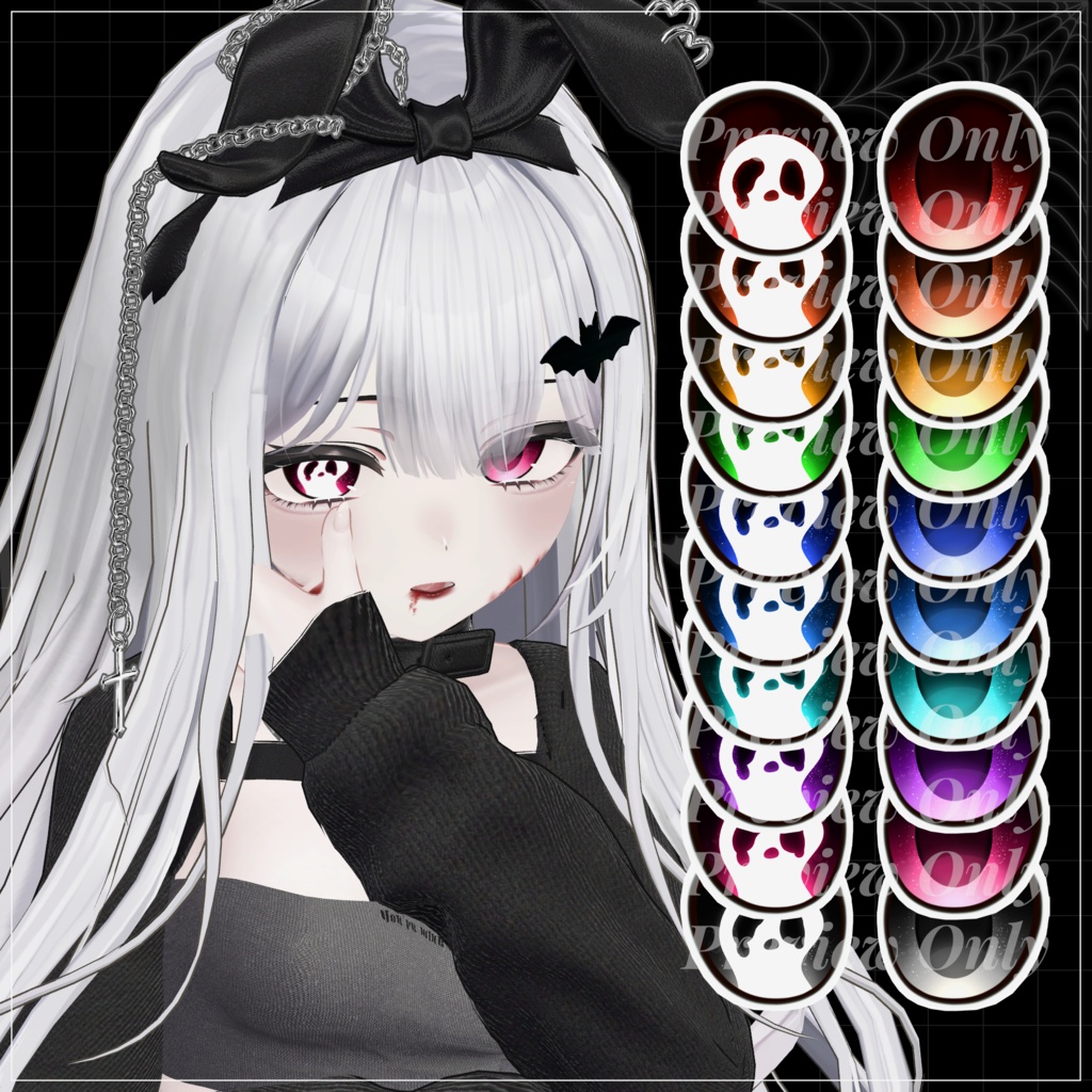 🕸️【マヌカ (Manuka)】Halloween Eye Texture 10 Colors🕸️