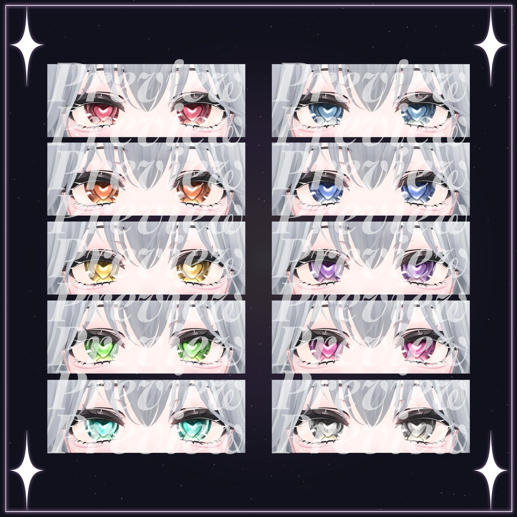 ♡【マヌカ (Manuka)】Heart Eyes 10 colors ♡