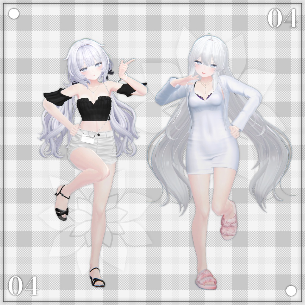 【Cute Pose set No.04】 ー かわいいポーズセット No.04 ꕥ