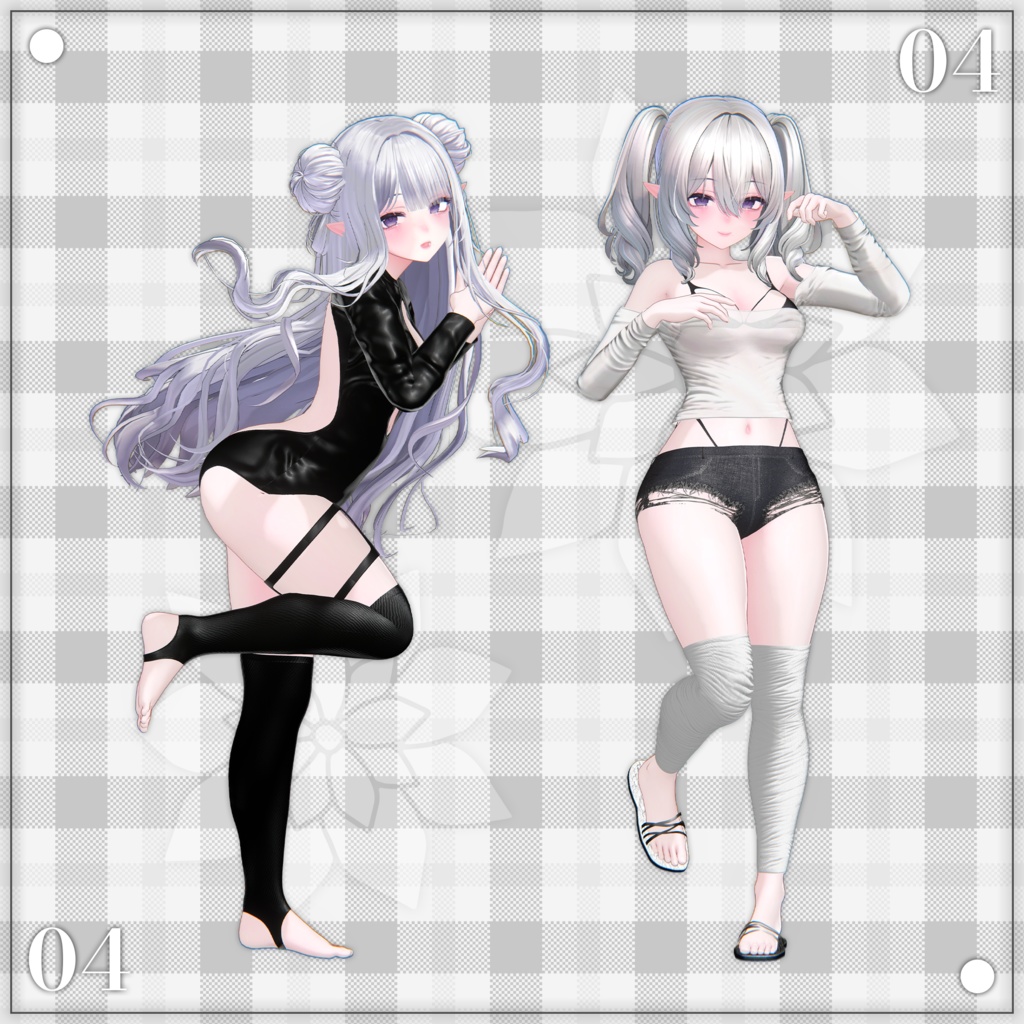 【Cute Pose set No.04】 ー かわいいポーズセット No.04 ꕥ