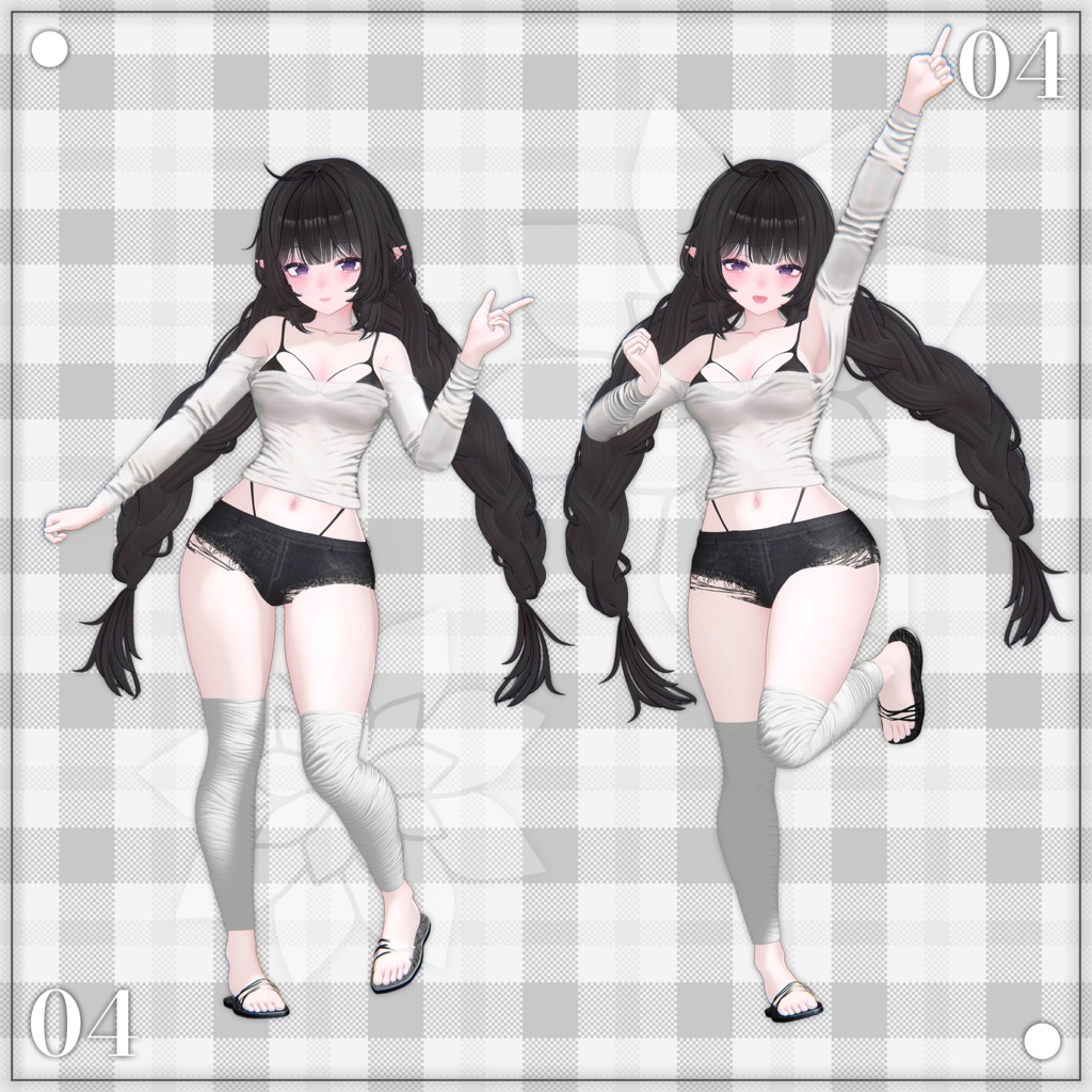 【Cute Pose set No.04】 ー かわいいポーズセット No.04 ꕥ