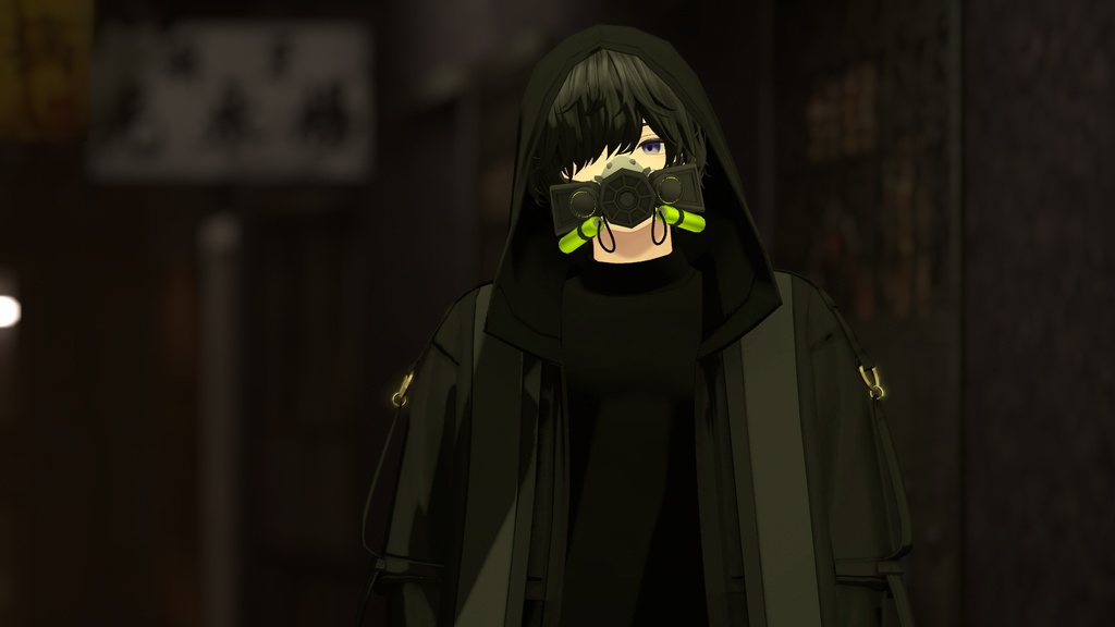 サイバーパンクガスマスク(VRC想定)