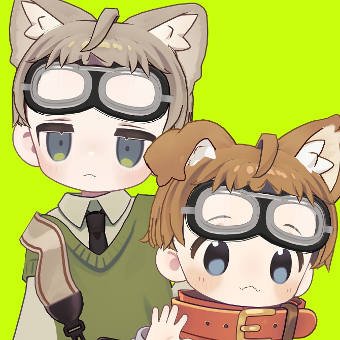 【4アバター対応】ゴーグルショートヘア