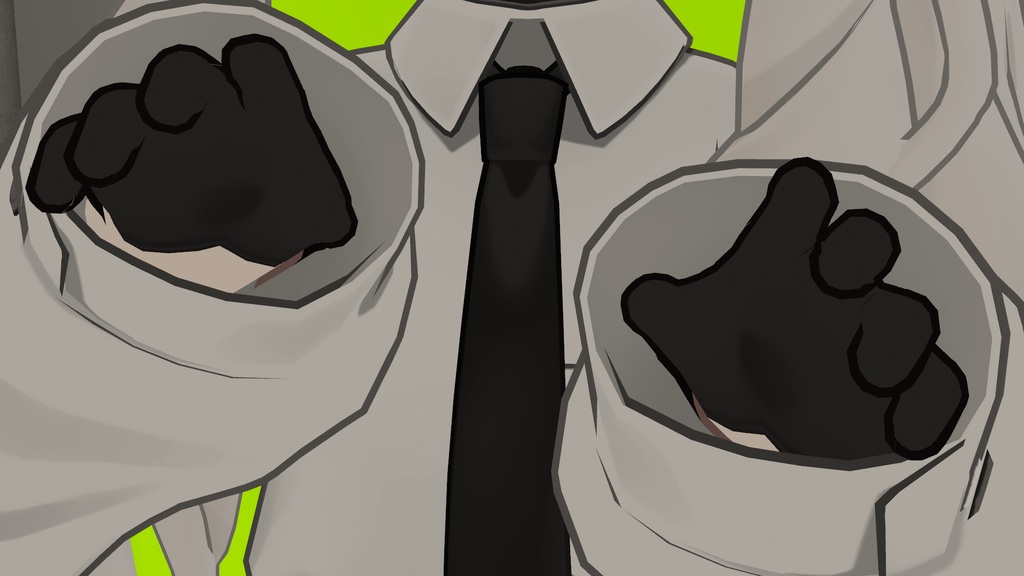 【無料】黒い手袋テクスチャ(キプフェル用)