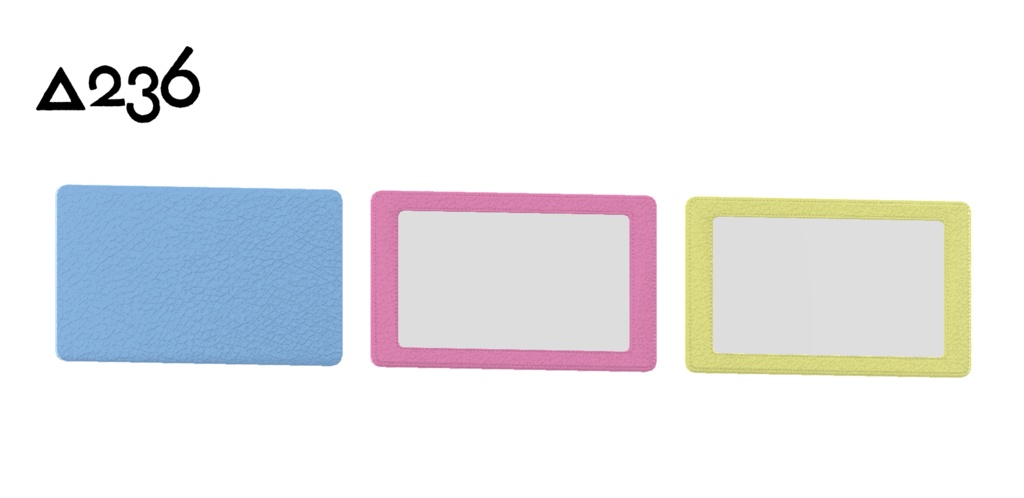 パステルレザーネームプレート(VRC想定)