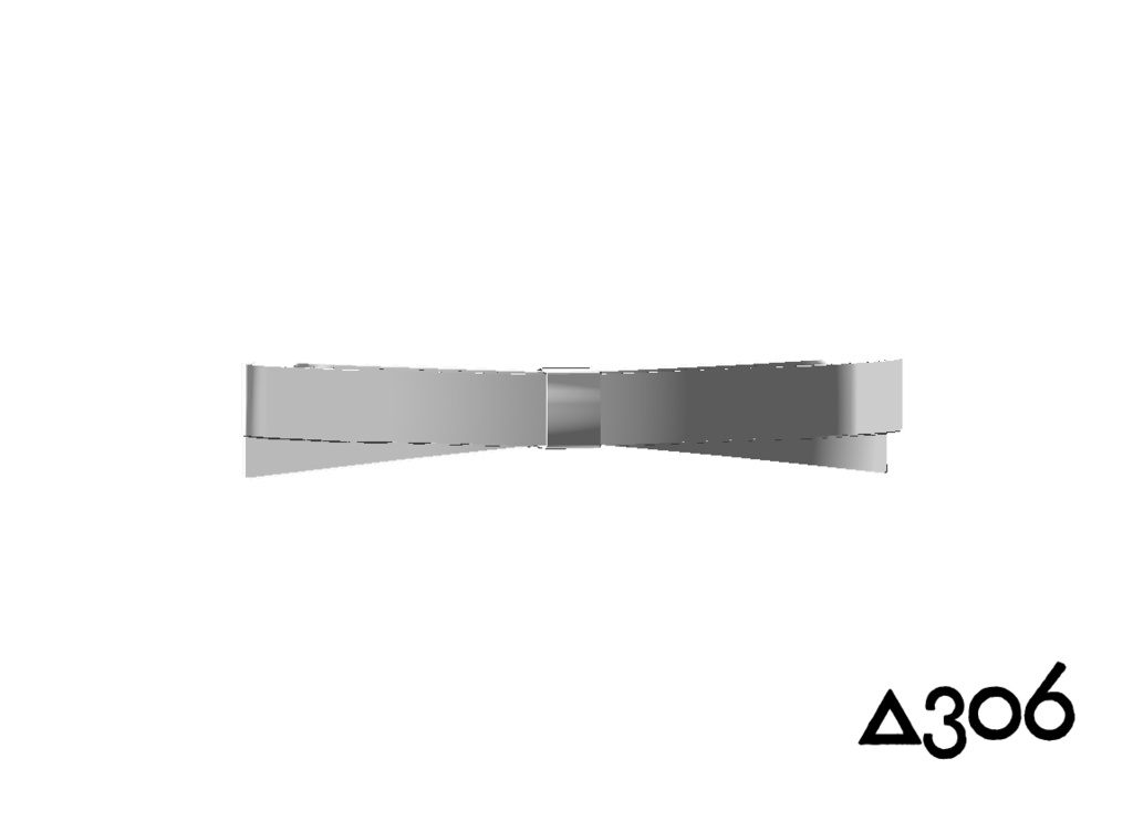 【無料】平たいリボンのヘアピン(VRC想定)