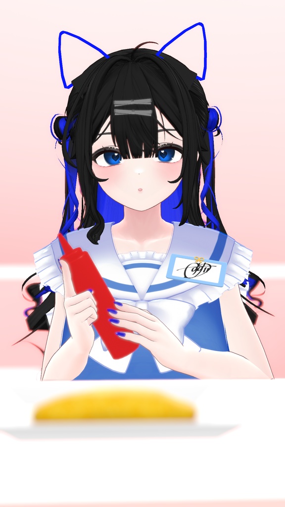 ケチャップ&マスタードディスペンサー(VRC想定)