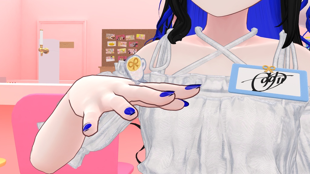 【INFINI】アクリルリング風ドリンクアクセサリー(VRC想定)