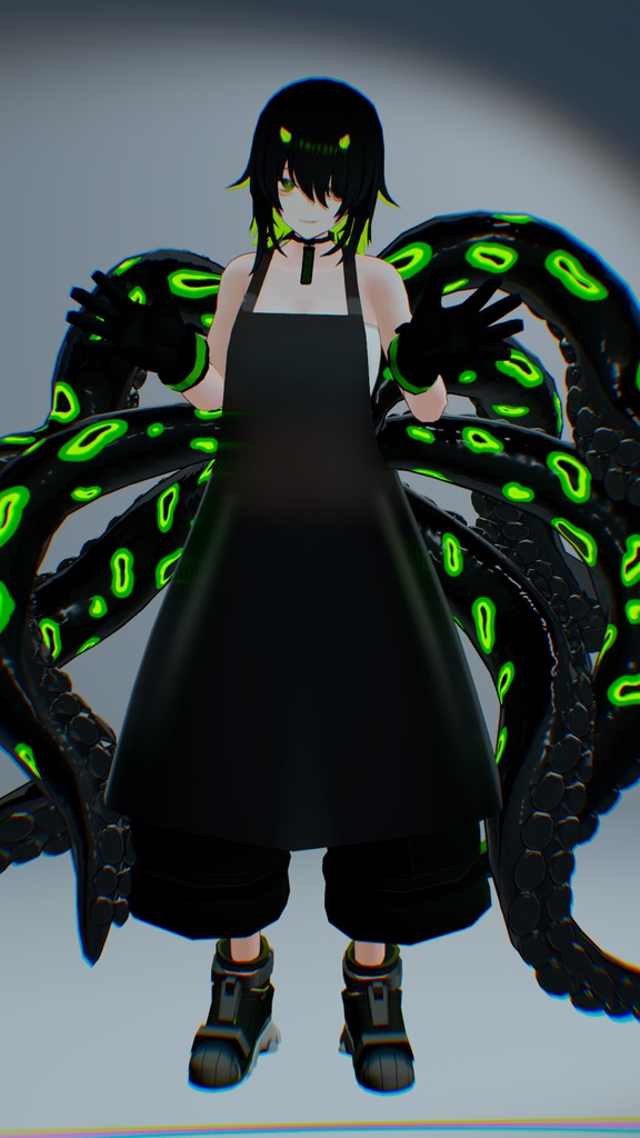 【クラエナ対応】エプロン(+肉切り包丁)