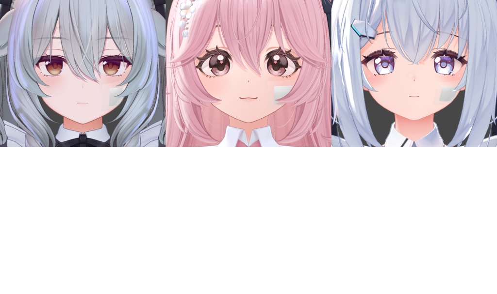 【9アバター対応】防水パッド風アクセサリー(VRC想定)