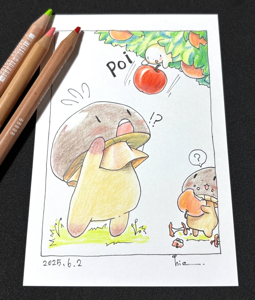 『ぽいっ！』ポストカード原画