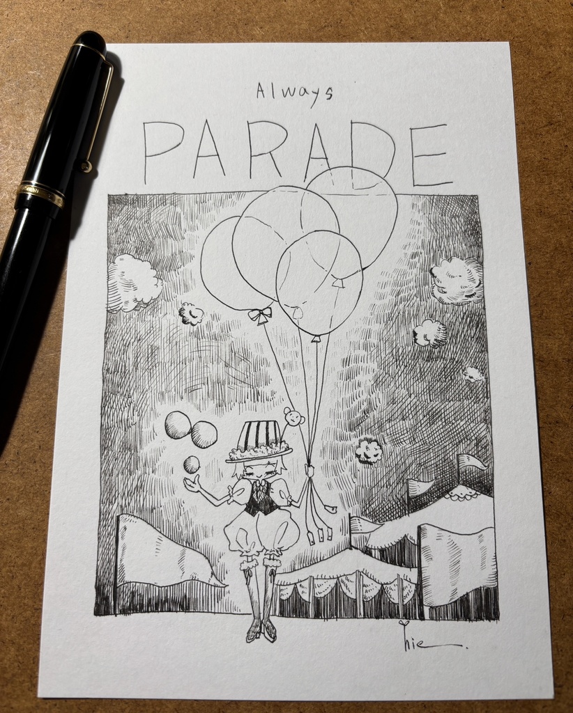 【A5】always PARADE 01【ペン画・原画】