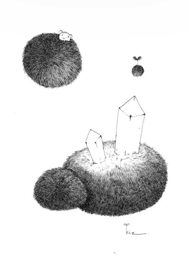 【ペン画・画集】Sprout & Mushrooms【ZINE・PDF】