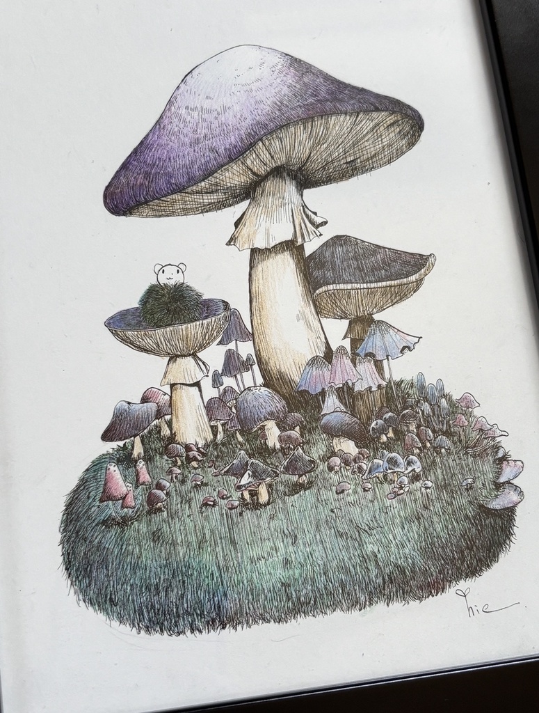 【額装】きのこの湿度【A5サイズ】