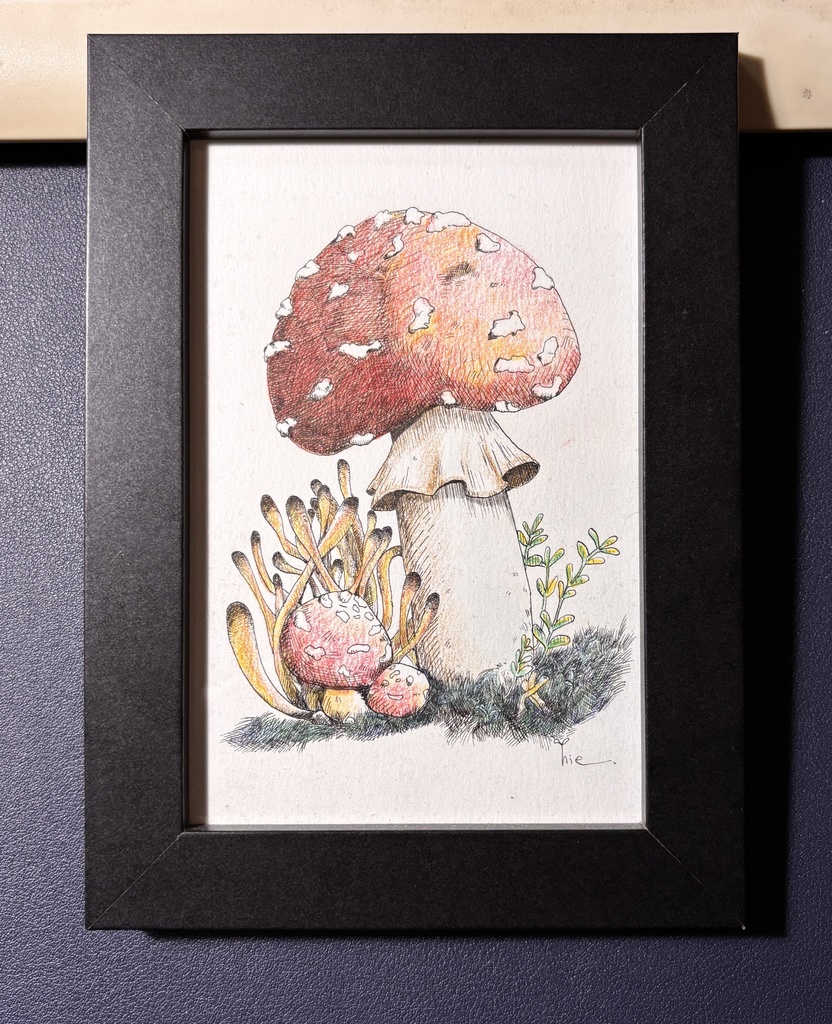 【額装】陽気な毒【ハガキサイズ】