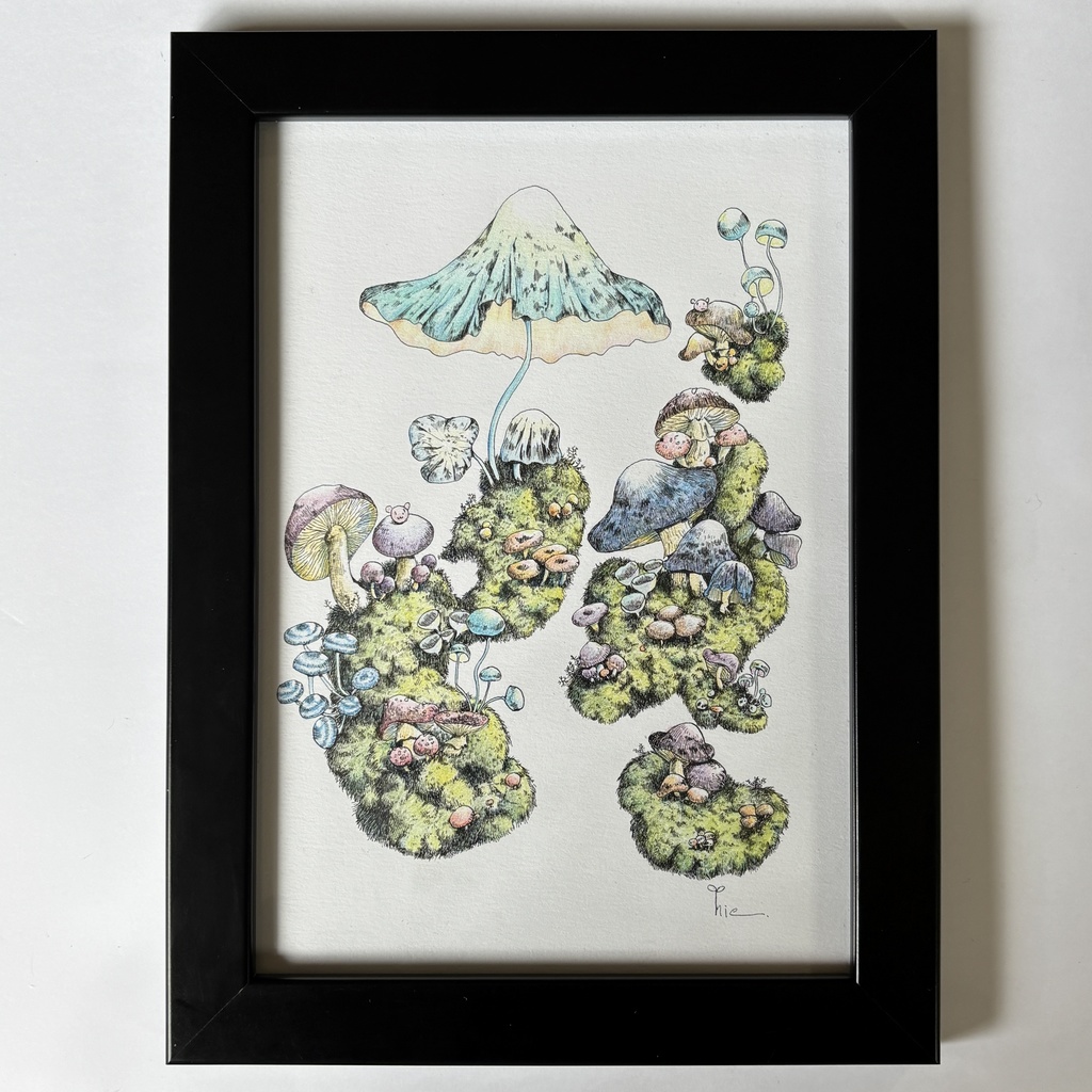 【額装原画】苔の森シリーズNo.04【A5サイズ】