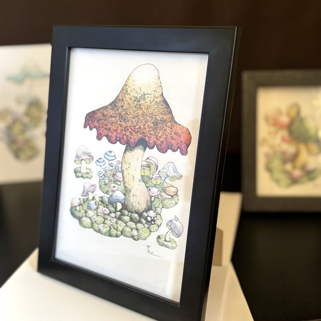 【額装原画】苔の森No.08【A5サイズ】